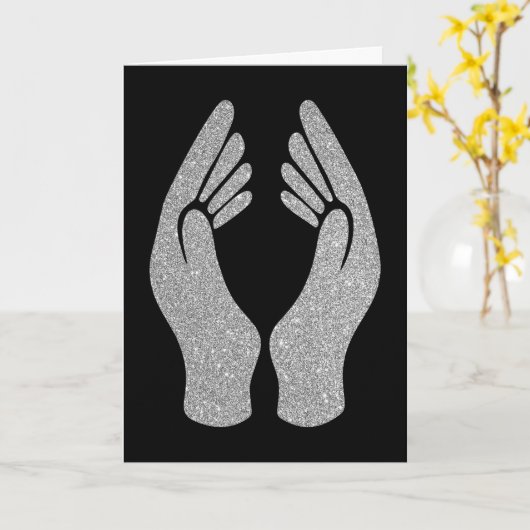 Carte Mains de diamant (Fleur jaune)