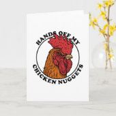 Carte Mains De Mes Nuggets De Poulet (Fleur jaune)