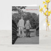 Carte Mains de retenue - Frère (Fleur jaune)