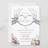 Carte Mains de squelette | Fête des mariées d'Halloween (Devant)