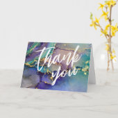 Carte Mains Décontractées de l'art Abstrait liquide mult (Fleur jaune)