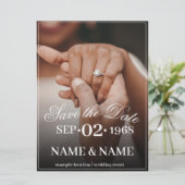 Carte Mains d'un couple de mariage de couleur avec allia (Debout devant)