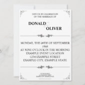 Carte Mains d'un couple de Mariages gais avec anneaux (Dos)