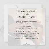 Carte Mains d'un couple mariage avec anneau (Dos)