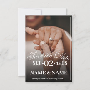 Carte Mains d'un couple Mariage coloré avec anneau