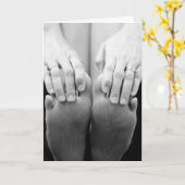 Carte Mains et pieds (Fleur jaune)