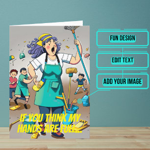 Carte Mains Femme gardienne gardienne gardienne Annivers