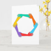 Carte Mains jointives (Fleur jaune)