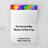 Carte Mains personnalisables et morceau incompréhensible (Intérieur)