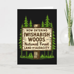 Carte Maintenant, entrée dans la forêt nationale de I Wi