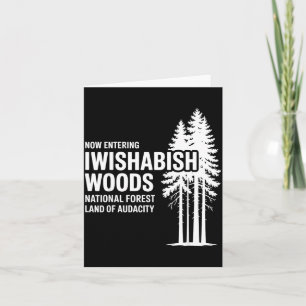 Carte Maintenant, entrée dans la forêt nationale de I Wi