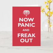 Carte Maintenant la panique et Freak (Fleur jaune)