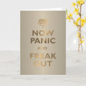 Carte Maintenant la panique et Freak (Fleur jaune)