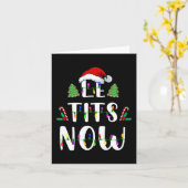 Carte Maintenant Noël Laissez Neige Fun Fun Fun Fun (Fleur jaune)