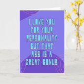 Carte Mais ce bagout est un grand bonus, drôle d'amour (Fleur jaune)