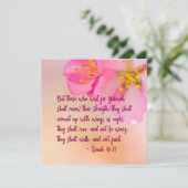 Carte Mais Ceux Qui Attendent L'Inspiration Florale Chré (Debout devant)