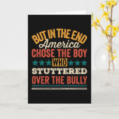 Carte Mais Finalement, L'Amérique A Choisi Le Garçon Qui (Fleur jaune)