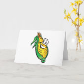 Carte maïs joyeux sur la côte (Fleur jaune)