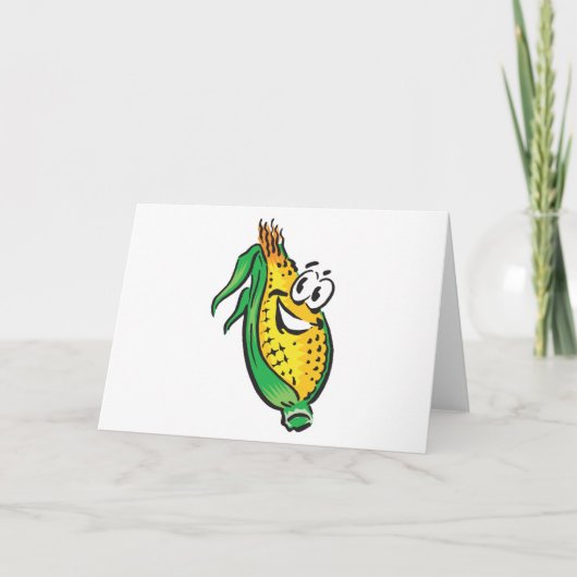 Carte maïs joyeux sur la côte (Devant)
