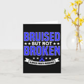 Carte Mais pas cassé support Alopecia Sensibilisation Ru (Fleur jaune)