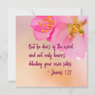 Carte Mais Soyez Les Porteurs Du Mot Christian Floral