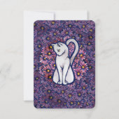 Carte Maisies blanches de chats (Devant)