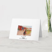 Carte Maison à Falun avec fille (Dos)