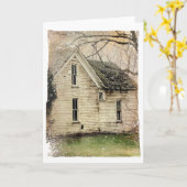 Carte Maison ancienne (Fleur jaune)