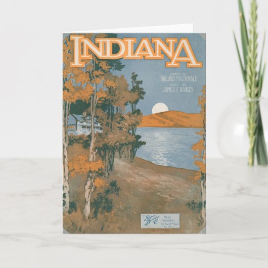 Carte Maison arrière encore en Indiana (Devant)