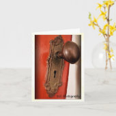 Carte Maison bienvenue ! (Fleur jaune)