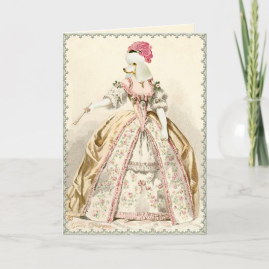 Carte Maison blanche Marie Antoinette (Devant)