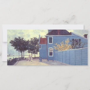 Carte Maison bleue à Zaandam par Claude Monet