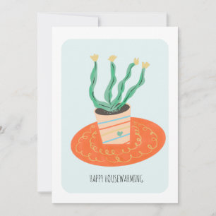 Carte Maison Cactus Maison Plante Art Nouveau Home Card