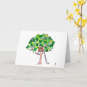 Carte Maison dans l'arbre, Vierge (Fleur jaune)
