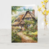 Carte Maison de campagne anglaise (Fleur jaune)