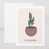 Carte Maison de chauffage Plante Pot Art Nouveau Home Ca (Devant / Derrière)