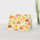 Carte Maison de légumes de Thanksgiving (Dos)