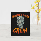 Carte Maison de l'équipage - Halloween (Fleur jaune)