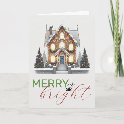 Carte Maison de Noël (Devant)