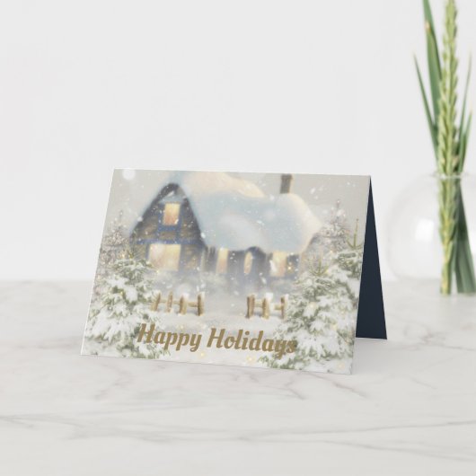 Carte Maison de Noël (Devant)