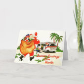 Carte Maison de Noël père Noël (Devant)