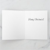 Carte maison de Noël personnalisée (Intérieur)