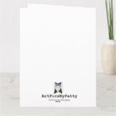 Carte maison de Noël personnalisée (Dos)