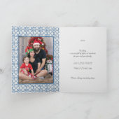 Carte Maison de Noël portugaise avec Rooster Salutations (Intérieur)