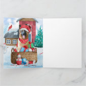 Carte Maison de Noël pour chien Berger Allemand dans la  (Intérieur)