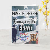 Carte Maison des libres, à cause des braves ! (Fleur jaune)