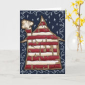 Carte maison douce à la maison (Fleur jaune)