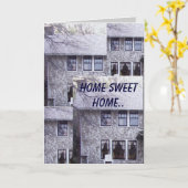 Carte Maison douce à la maison. (Fleur jaune)