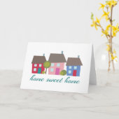 Carte Maison douce à la maison (Fleur jaune)