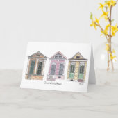 Carte Maison douce à la maison (Fleur jaune)